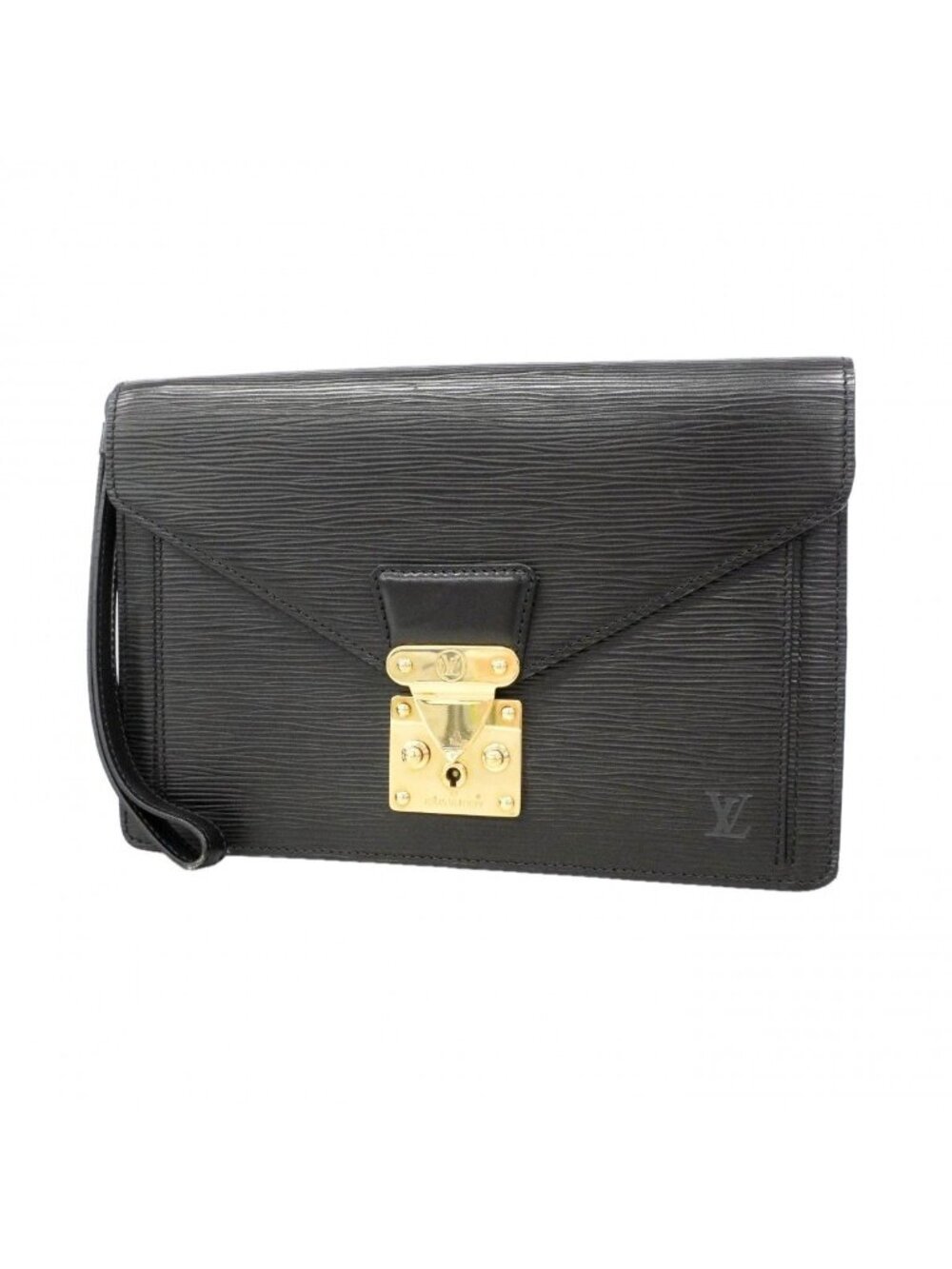 Louis Vuitton Clutch Epi Pochette Series Dragonne Noir - Picture 1 of 10